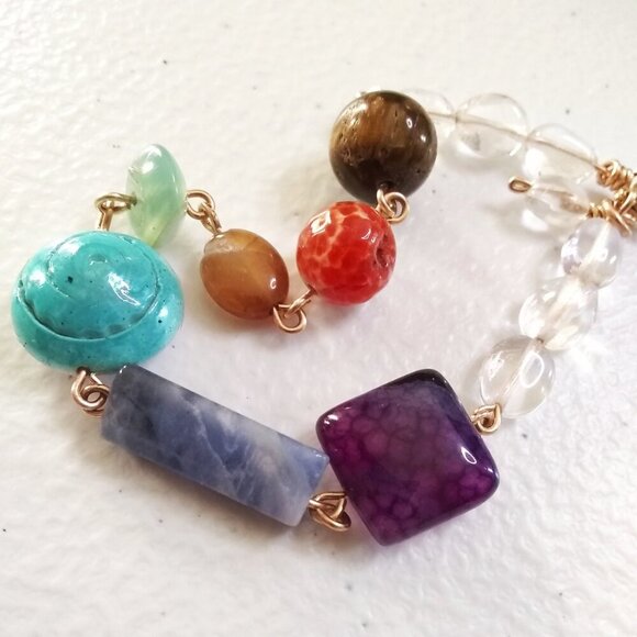 Crafted by Hand & Guided by Spirit! Soulful Chakra Bracelet! High End City Chic - Picture 2 of 13